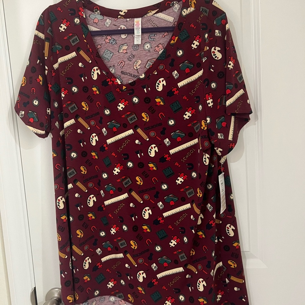 NWT LuLaRoe Christy School Theme Shirt